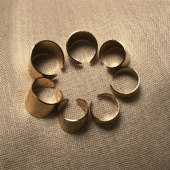 Gold Stackable Rings Set - Picture 3 of 6